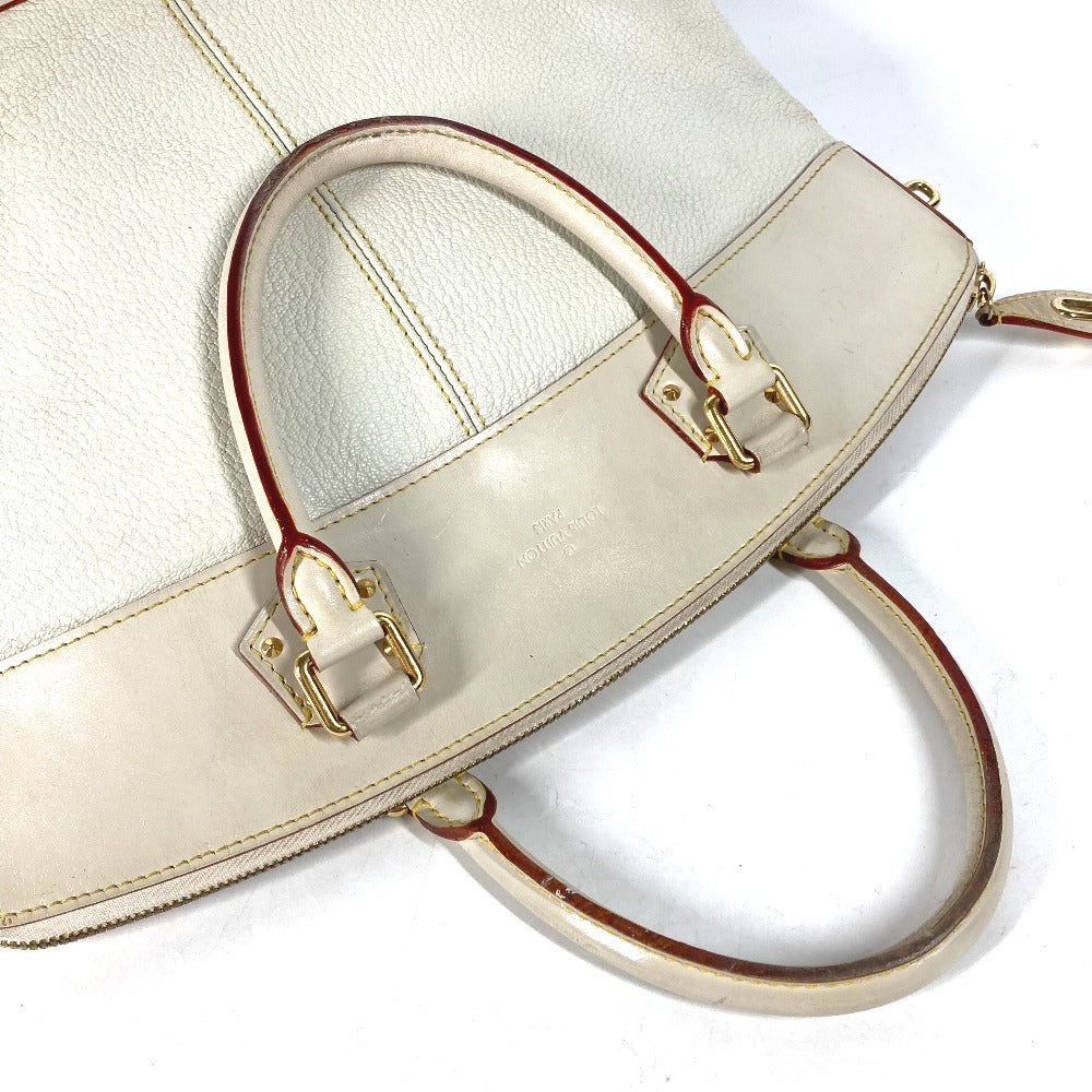 LOUIS VUITTON Handbag M91874 Suhari leather white Suhari LockitMM