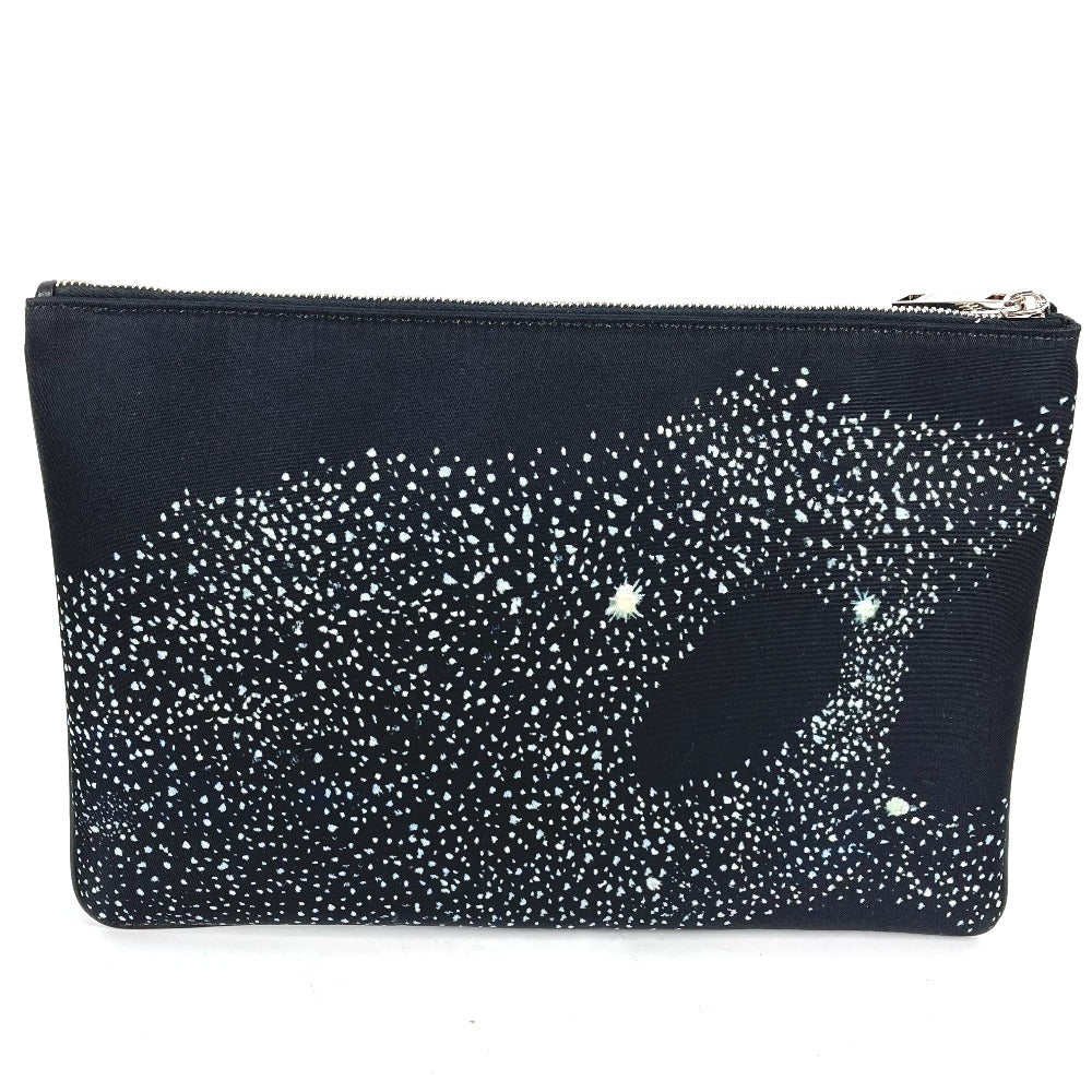 Dior Clutch bag Nylon black Pouch Kenny Scharf collaboration mens Used Authentic
