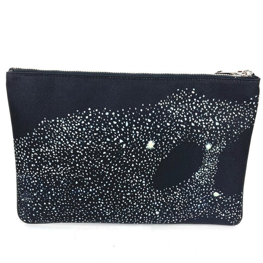 Dior Clutch bag Nylon black Pouch Kenny Scharf collaboration mens Used Authentic