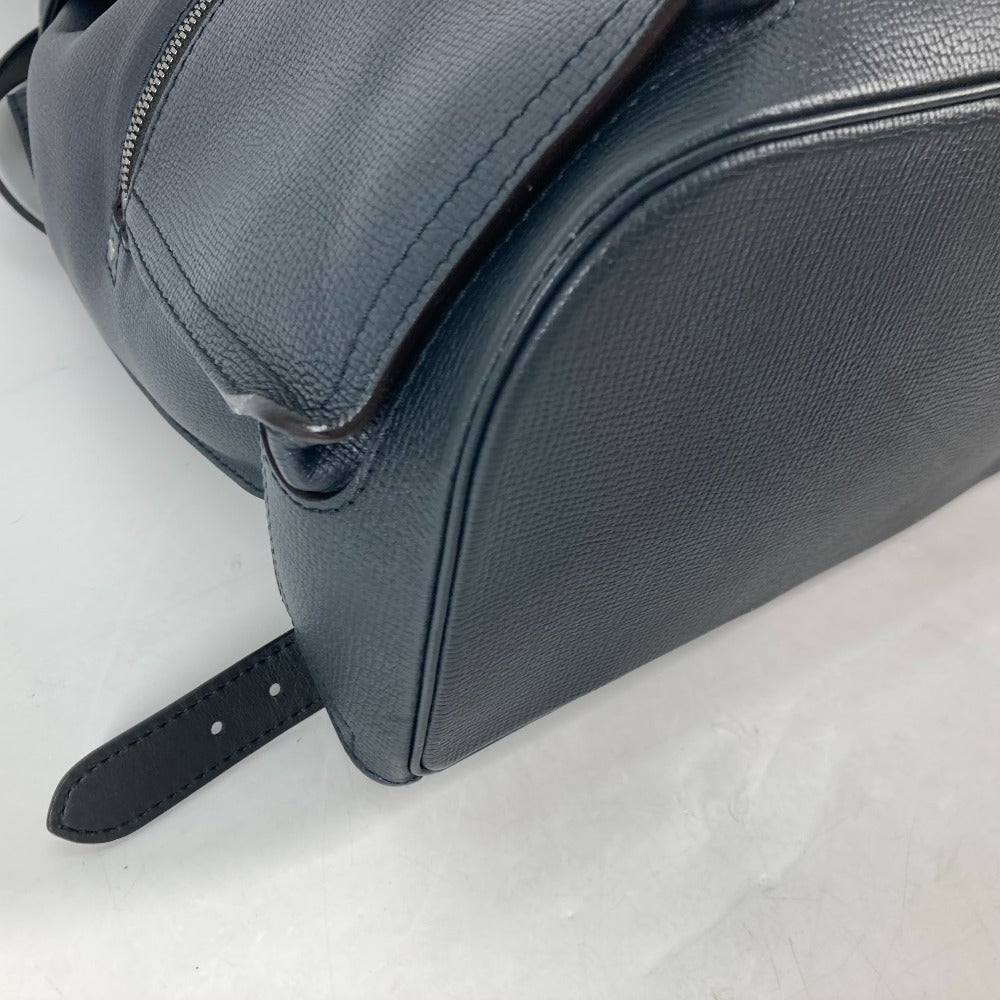 LOUIS VUITTON Backpack M54960 Utah leather Navy Utah Canyon Backpack mens Used Authentic