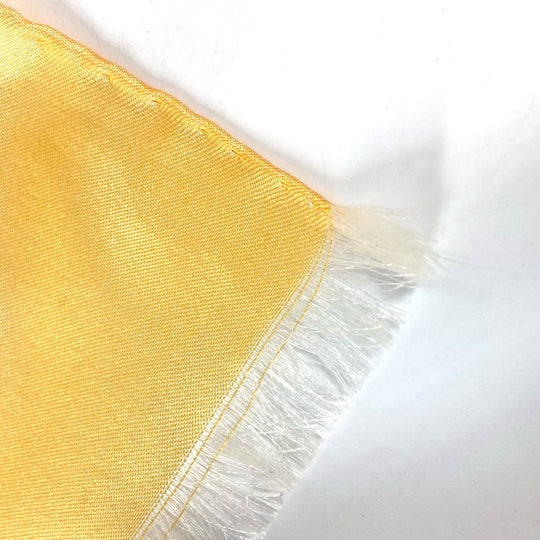 LOUIS VUITTON shawl silk yellow Monogram Women Used Authentic
