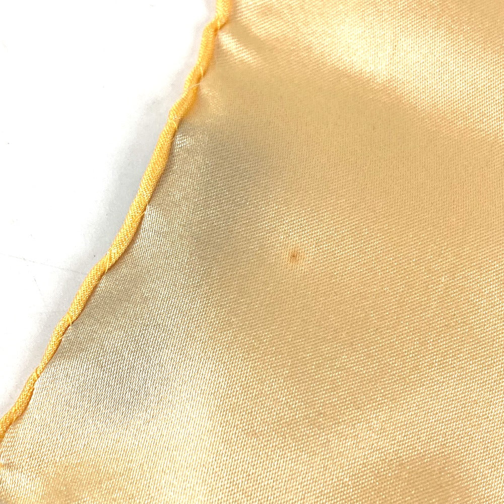 LOUIS VUITTON shawl silk yellow Monogram Women Used Authentic