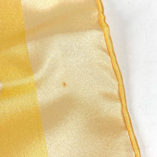LOUIS VUITTON shawl silk yellow Monogram Women Used Authentic