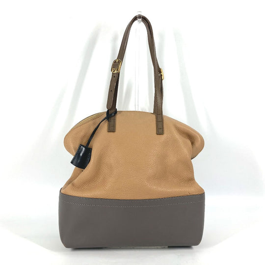 FENDI Shoulder Bag 8MN232 leather beige By color Celeria Women Used Authentic