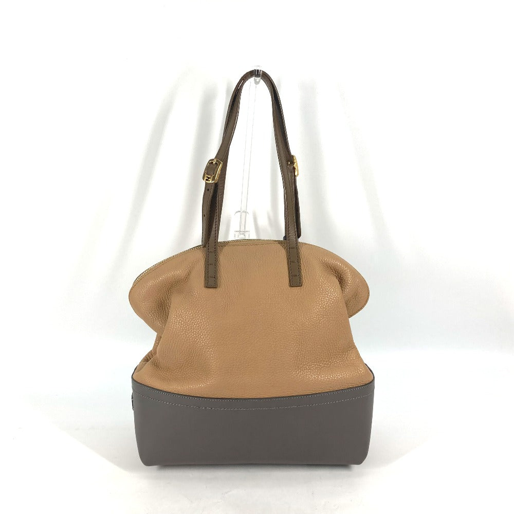 FENDI Shoulder Bag 8MN232 leather beige By color Celeria Women Used Authentic