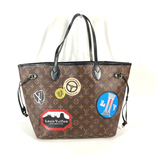 LOUIS VUITTON Shoulder Bag M42844 Monogram canvas Brown My Monogram World Tour Neverfull MM Women Used Authentic