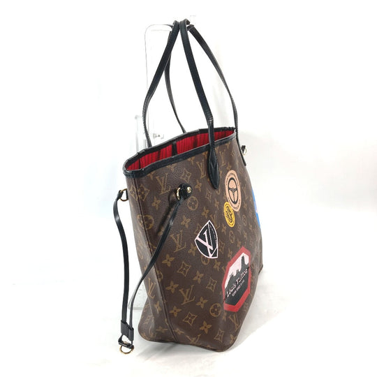 LOUIS VUITTON Shoulder Bag M42844 Monogram canvas Brown My Monogram World Tour Neverfull MM Women Used Authentic