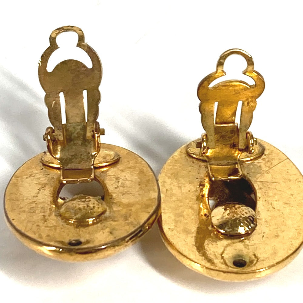CHANEL Earring metal gold vintage CC COCO Mark Women Used Authentic
