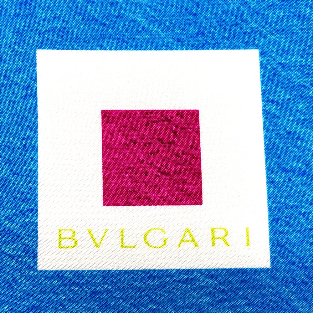 BVLGARI Shoulder Bag Leather / nylon blue Overall handle Women Secondhand Authentic