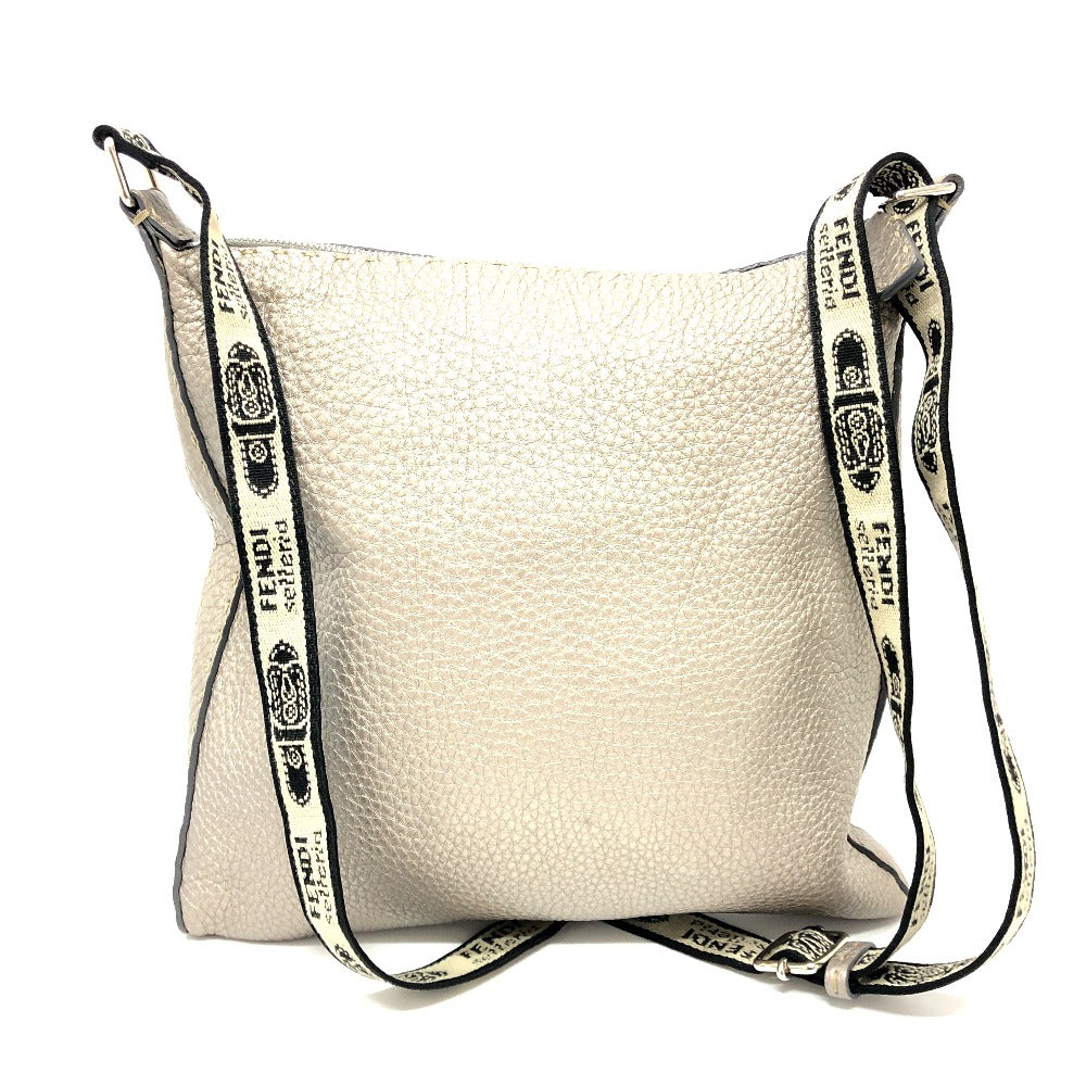 FENDI Shoulder Bag leather Metallic color Celeria Women Used Authentic