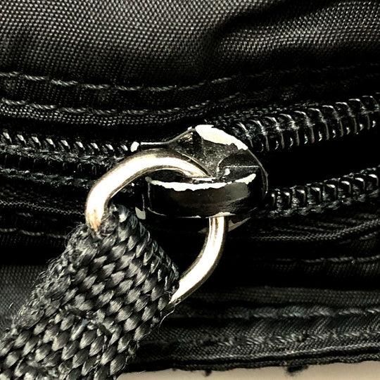 PRADA Shoulder Bag Nylon black Triangle logo Women Secondhand Authentic