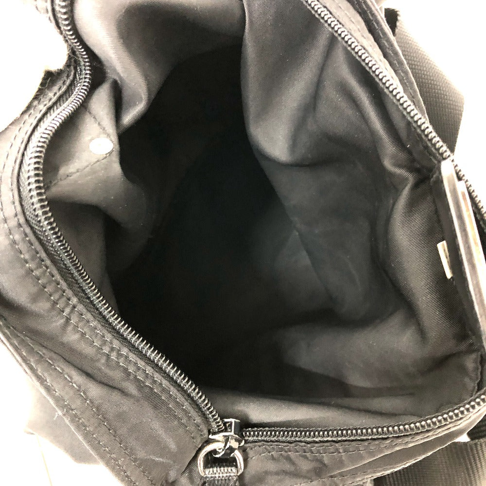 PRADA Shoulder Bag Nylon black Triangle logo Women Secondhand Authentic
