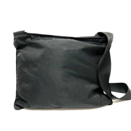 PRADA Shoulder Bag Nylon black Triangle logo Women Secondhand Authentic