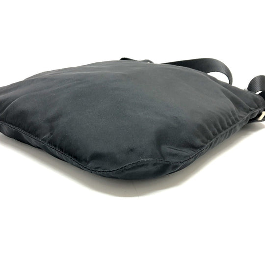 PRADA Shoulder Bag Nylon black Triangle logo Women Secondhand Authentic