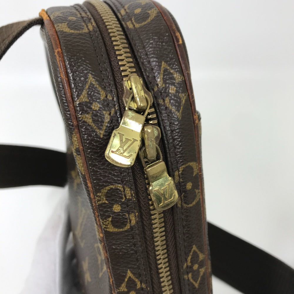 LOUIS VUITTON Sling bag M51780 Monogram canvas Brown Monogram Pochette Gange mens Used Authentic