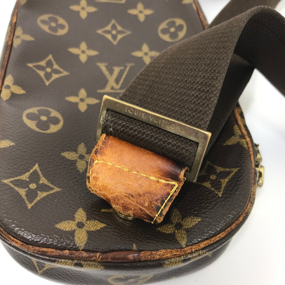 LOUIS VUITTON Sling bag M51780 Monogram canvas Brown Monogram Pochette Gange mens Used Authentic