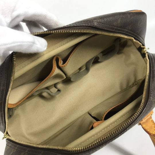 LOUIS VUITTON Handbag M47270 Monogram canvas Brown Monogram Deauville Women Used Authentic