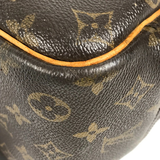 LOUIS VUITTON Handbag M47270 Monogram canvas Brown Monogram Deauville Women Used Authentic