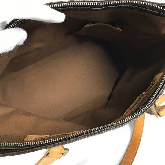 LOUIS VUITTON Shoulder Bag M51151 Monogram canvas Brown Monogram Cabas Mezzo Women Used Authentic