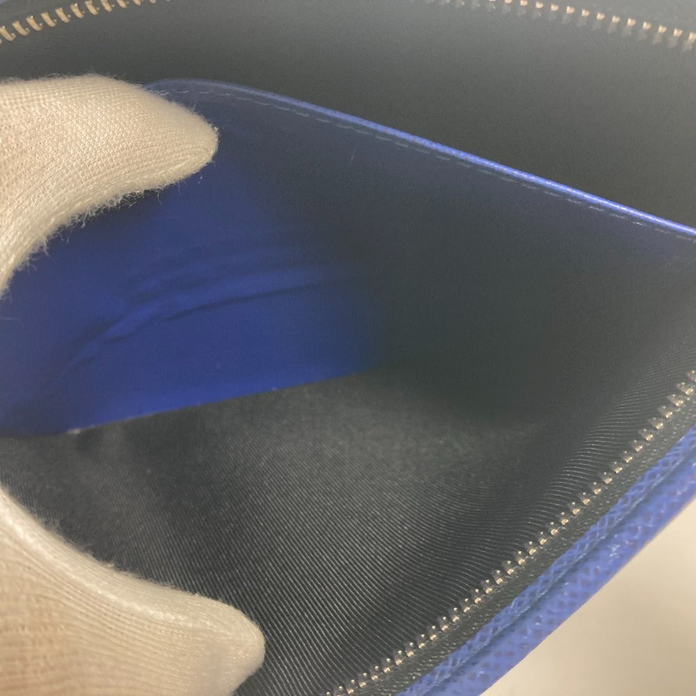 LOUIS VUITTON Clutch bag M30575 Taiga Leather blue Taiga Pochette Voyager MM