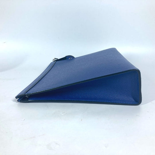 LOUIS VUITTON Clutch bag M30575 Taiga Leather blue Taiga Pochette Voyager MM