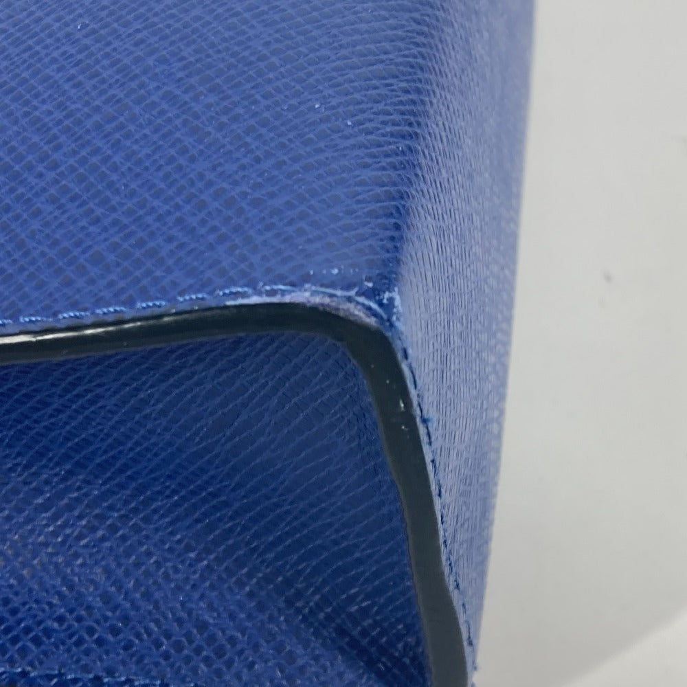 LOUIS VUITTON Clutch bag M30575 Taiga Leather blue Taiga Pochette Voyager MM