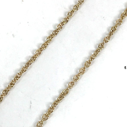 FENDI Pierce metal gold Accessories F is Chain Long Women Used Authentic