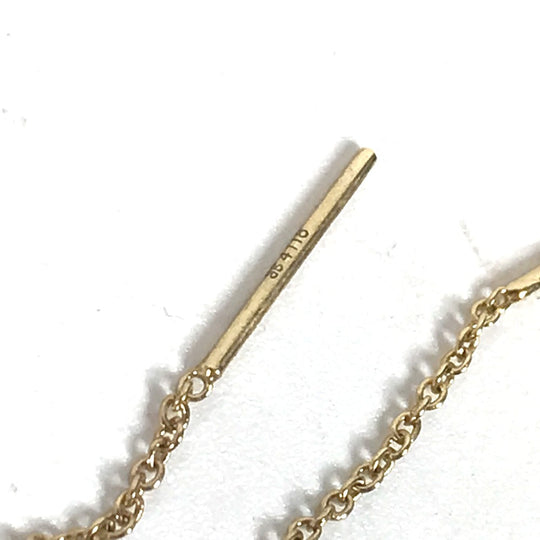 FENDI Pierce metal gold Accessories F is Chain Long Women Used Authentic