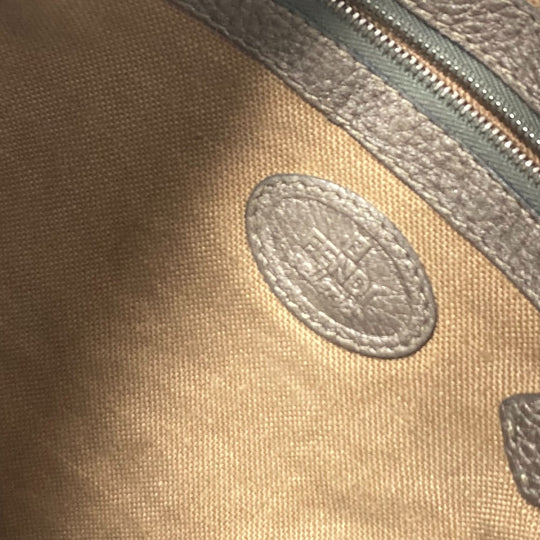 FENDI Shoulder Bag leather Beige type Celeria Women Used Authentic