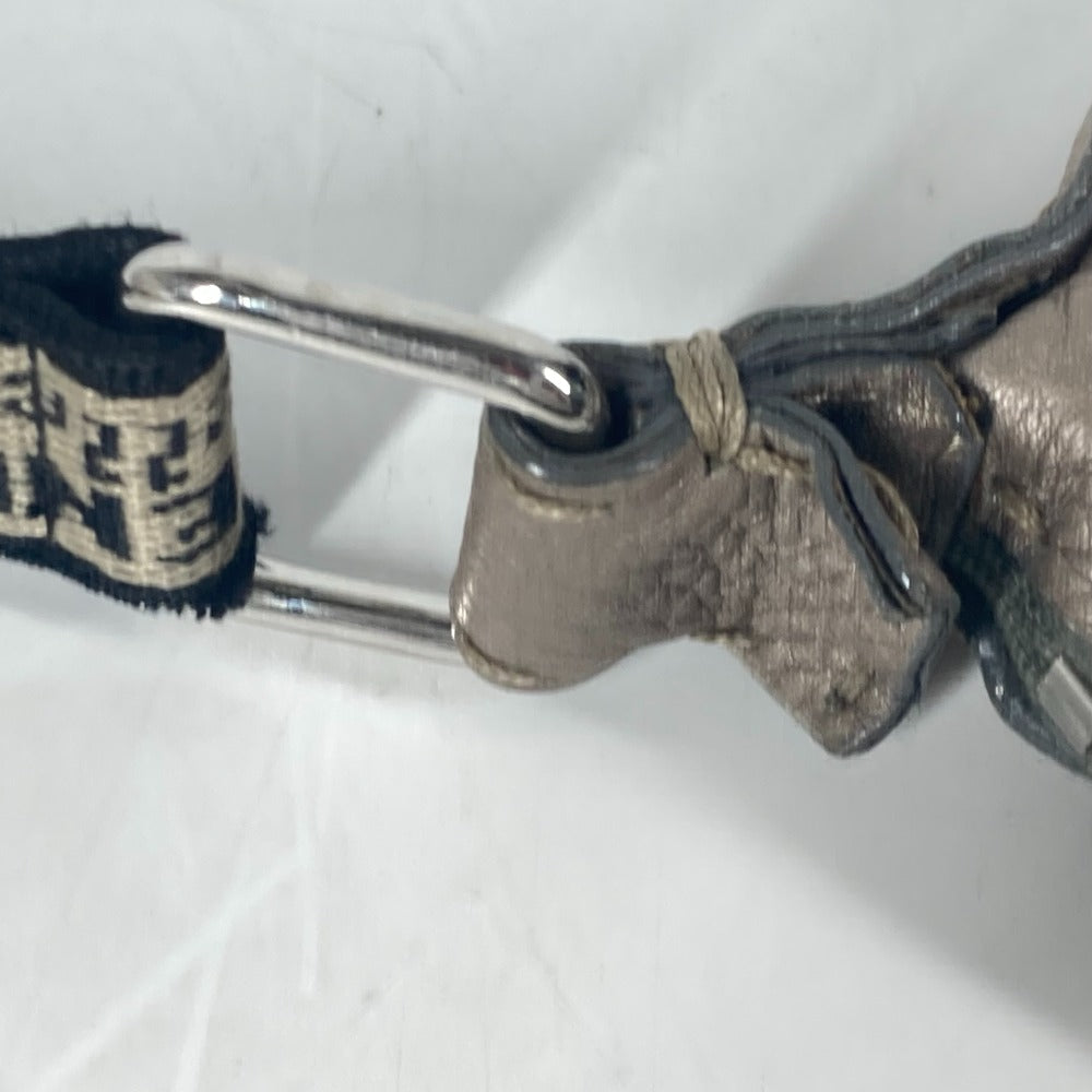 FENDI Shoulder Bag leather Beige type Celeria Women Used Authentic