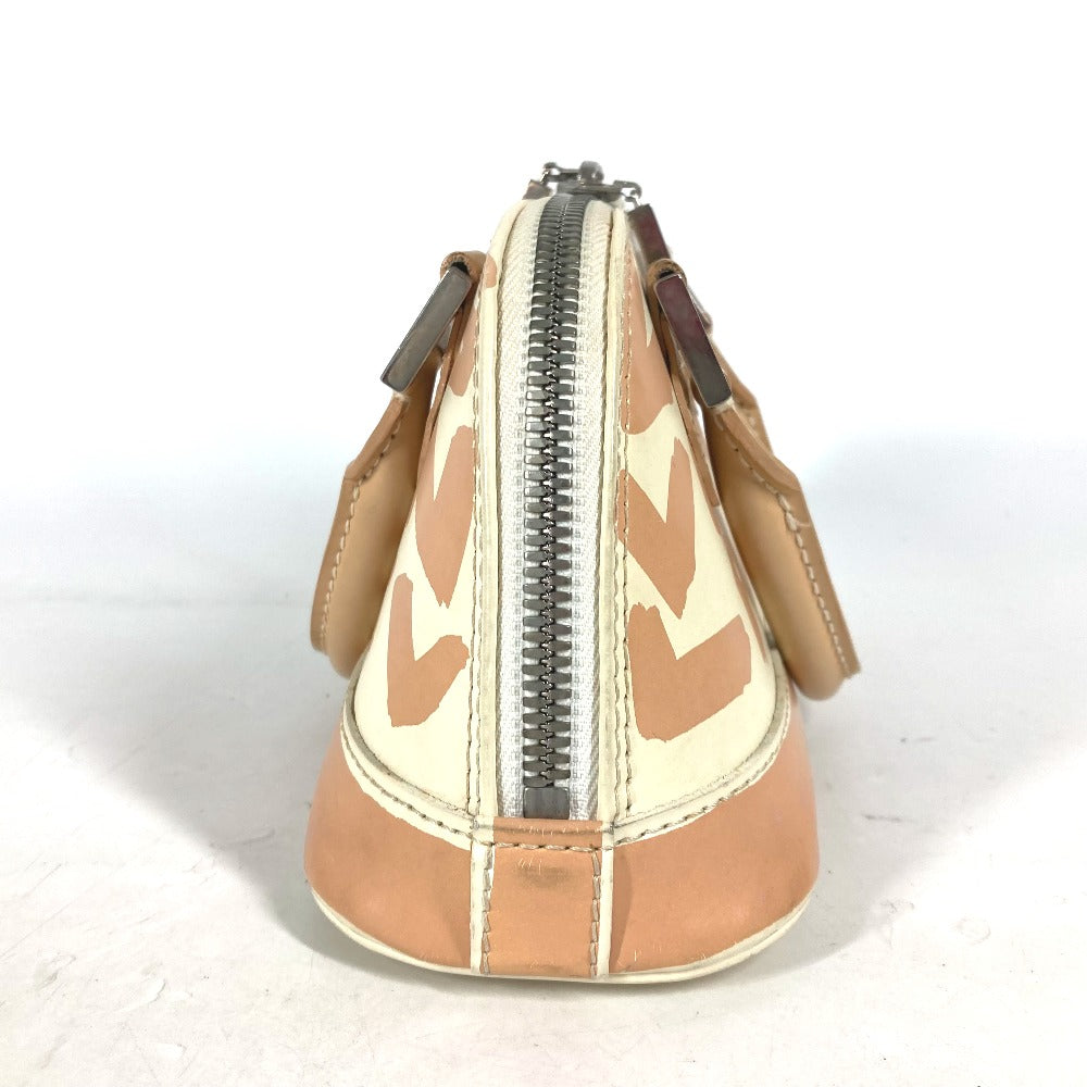 LOUIS VUITTON Handbag M92178  leather beige Monogram graffiti Alma PM Women Used Authentic