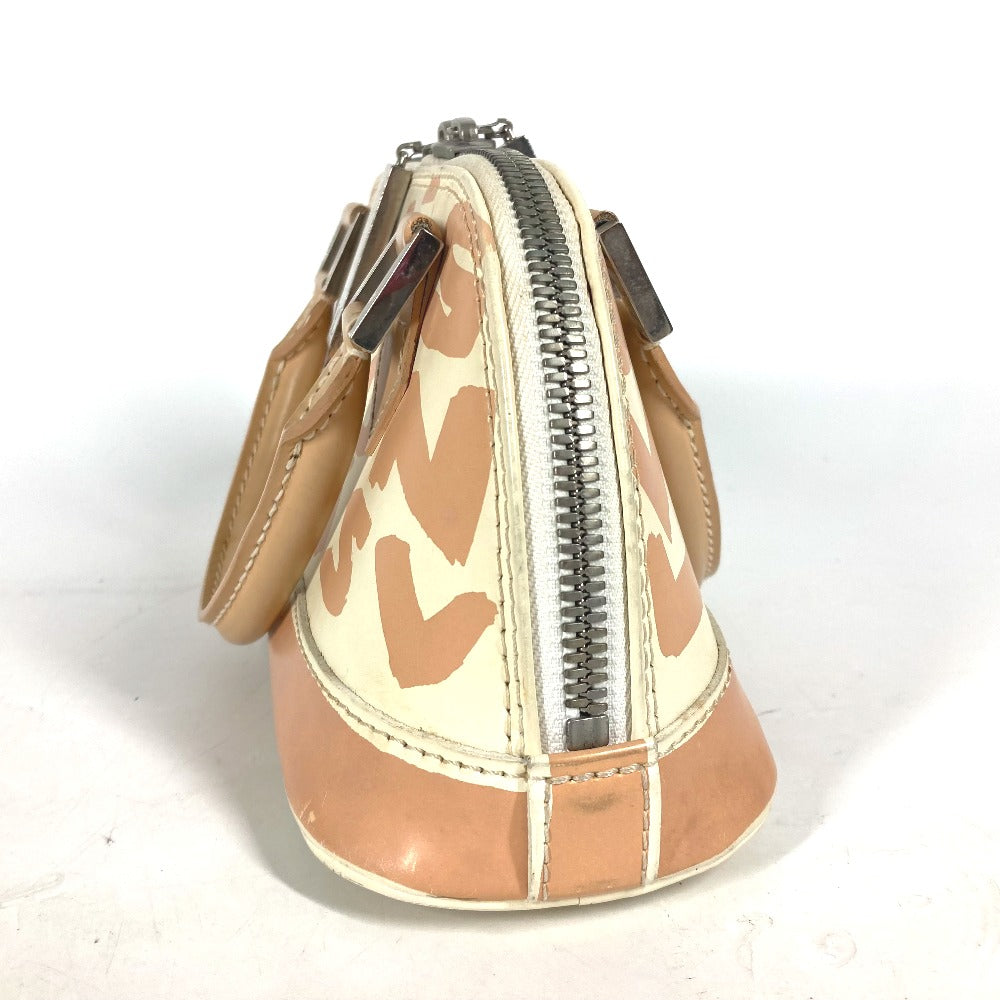 LOUIS VUITTON Handbag M92178  leather beige Monogram graffiti Alma PM Women Used Authentic