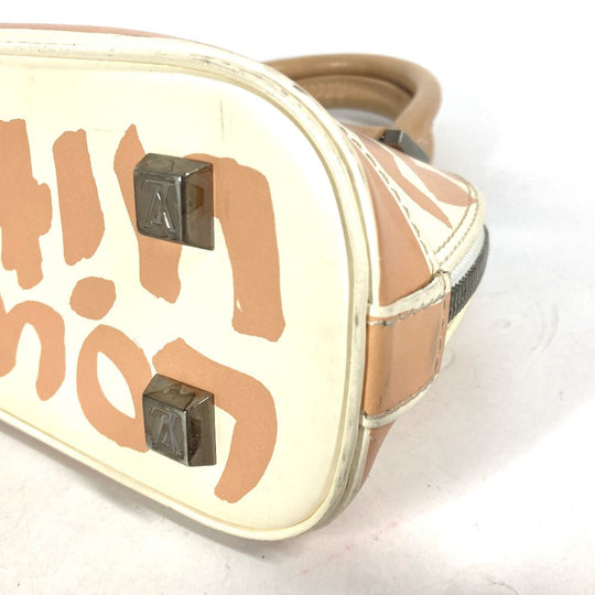 LOUIS VUITTON Handbag M92178  leather beige Monogram graffiti Alma PM Women Used Authentic