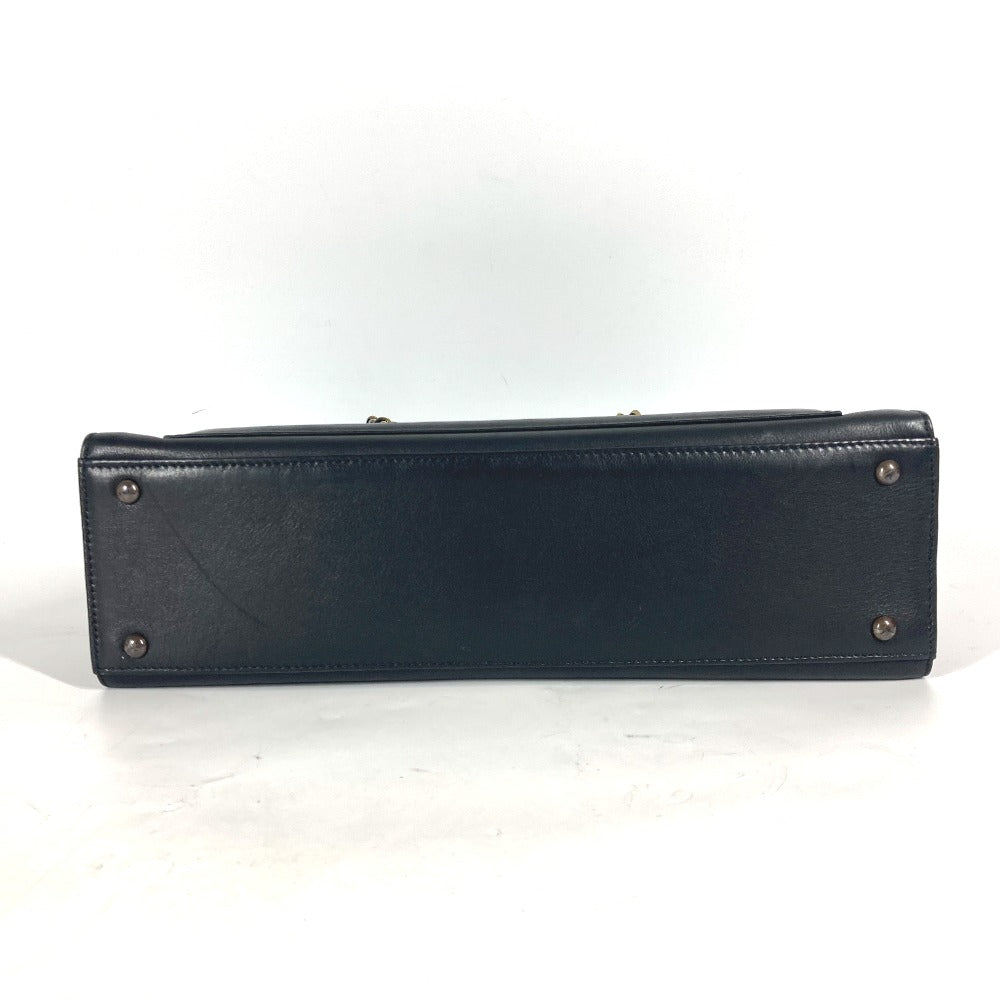 CHANEL Shoulder Bag leather black WChain CC COCO Mark Women Used Authentic