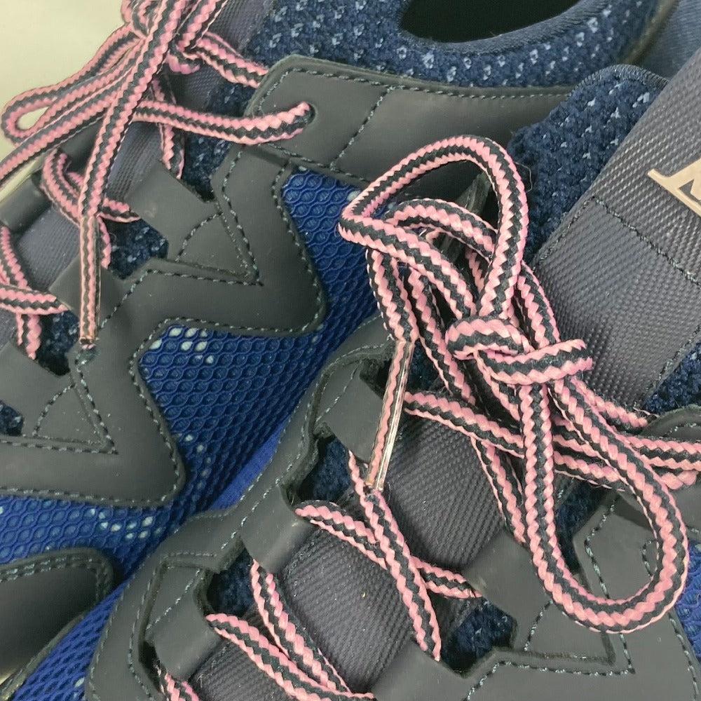 LOUIS VUITTON sneakers Leather, Mesh blue Monogram logo 34 1/2