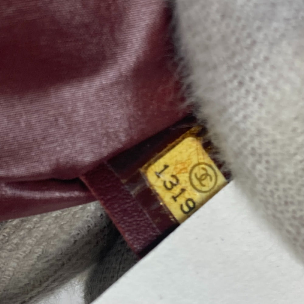 CHANEL Shoulder Bag Nylon, Leather wine-red By color CC COCO Mark Cococoon Quilting Women Used Authentic