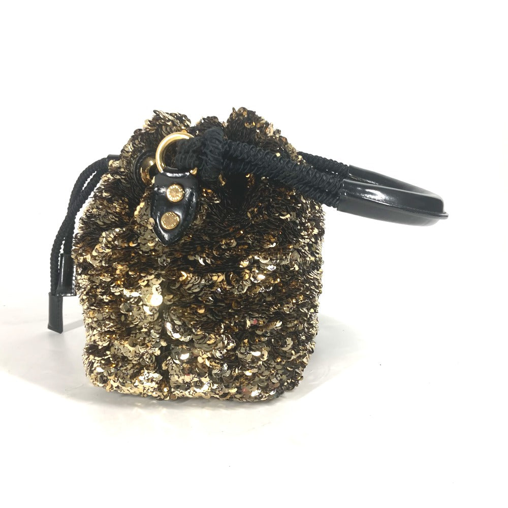 LOUIS VUITTON Handbag M40322 Sequins, Leather gold 2010 Cruise Collection Mininoe Rococo All Women Used Authentic