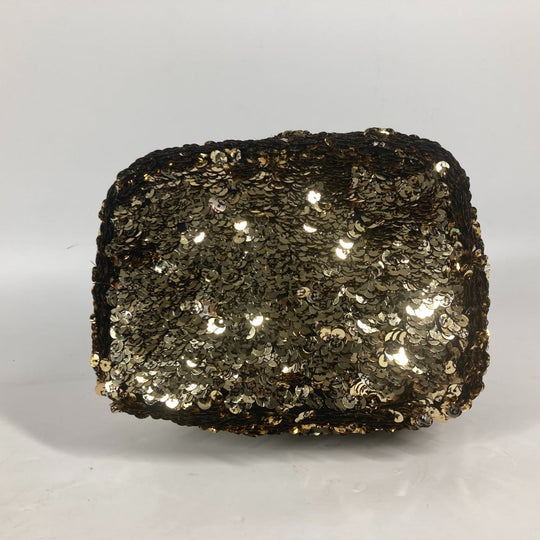 LOUIS VUITTON Handbag M40322 Sequins, Leather gold 2010 Cruise Collection Mininoe Rococo All Women Used Authentic