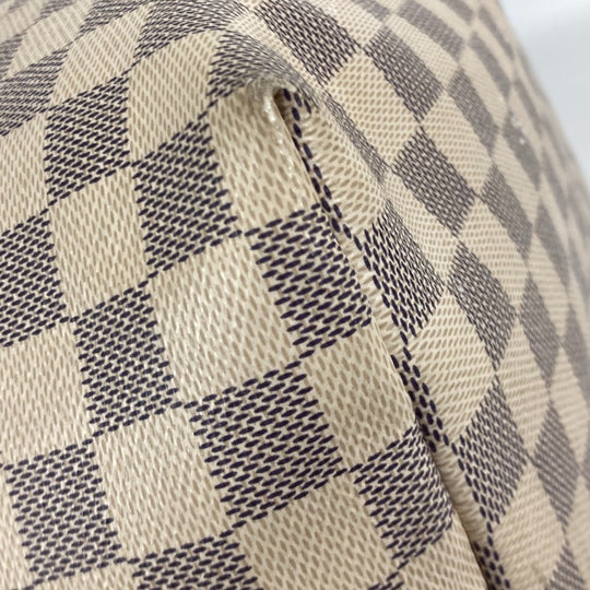 LOUIS VUITTON Backpack N41578 Damier Azur Canvas white Damier Azur Speron Women Used Authentic