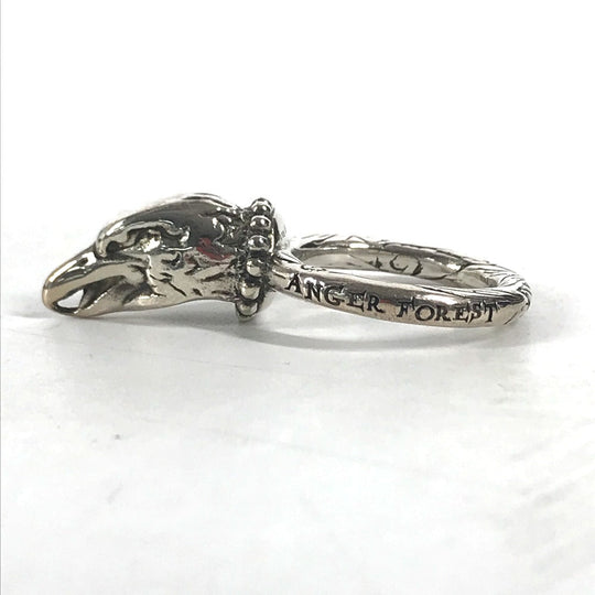 GUCCI Ring SV925 Silver Anger Forest ANGER FOREST Eagle head mens 14 Used Authentic