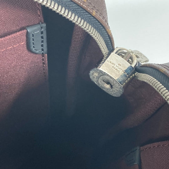 LOUIS VUITTON Business bag  M52005 Monogram macacer canvas Brown Monogram macacer Porto Document Voyage PDV PM mens Used Authentic