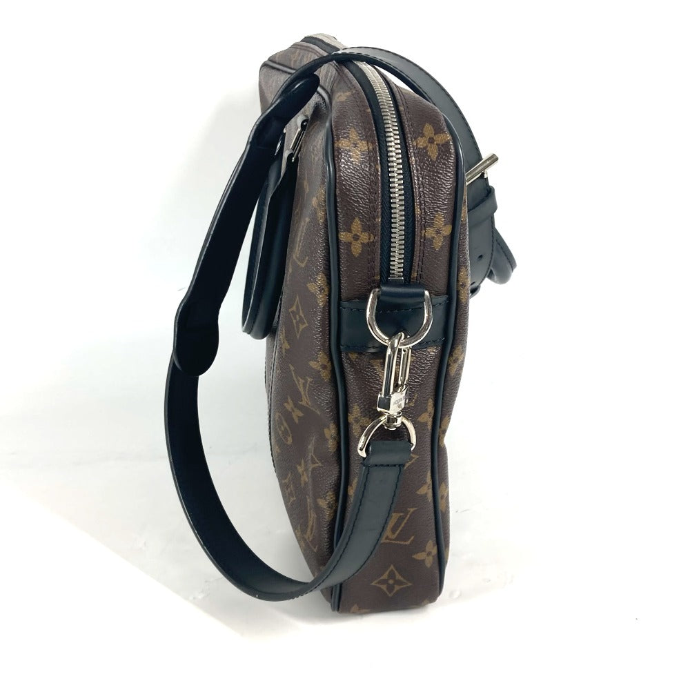 LOUIS VUITTON Business bag  M52005 Monogram macacer canvas Brown Monogram macacer Porto Document Voyage PDV PM mens Used Authentic