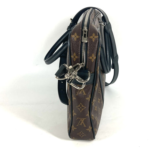 LOUIS VUITTON Business bag  M52005 Monogram macacer canvas Brown Monogram macacer Porto Document Voyage PDV PM mens Used Authentic