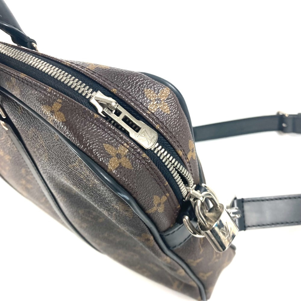 LOUIS VUITTON Business bag  M52005 Monogram macacer canvas Brown Monogram macacer Porto Document Voyage PDV PM mens Used Authentic