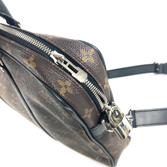 LOUIS VUITTON Business bag  M52005 Monogram macacer canvas Brown Monogram macacer Porto Document Voyage PDV PM mens Used Authentic