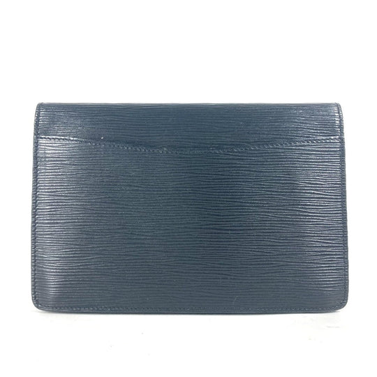 LOUIS VUITTON Clutch bag M52662 Epi Leather black Epi Montaigne 23 Women Used Authentic