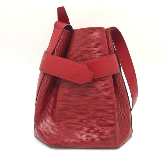LOUIS VUITTON Shoulder Bag M80207 Epi Leather Red Epi Sac de Paul PM Women Used Authentic