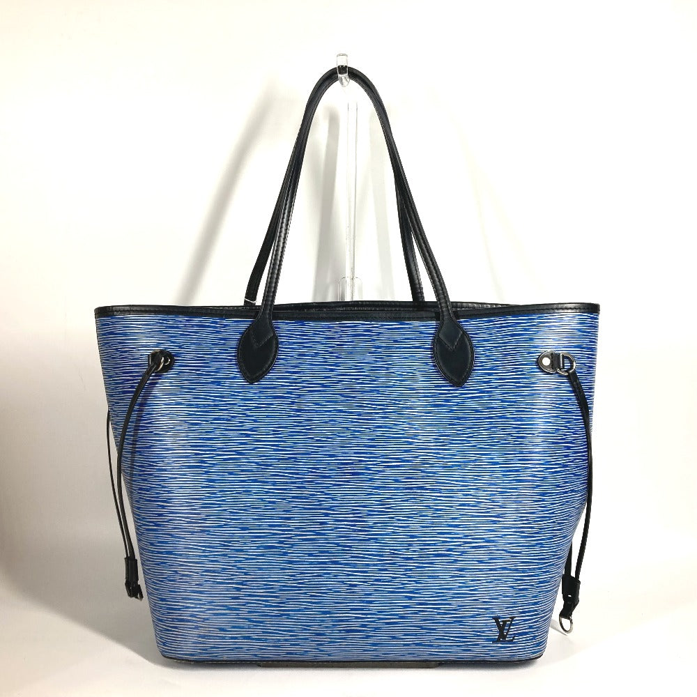 LOUIS VUITTON Shoulder Bag M51053 Epi Leather blue Epi Denim Neverfull MM Women Used Authentic