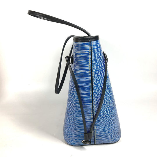 LOUIS VUITTON Shoulder Bag M51053 Epi Leather blue Epi Denim Neverfull MM Women Used Authentic