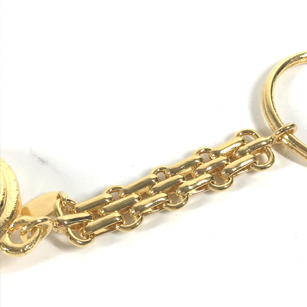 CHANEL key ring metal gold Vintage chain CC COCO Mark Women Used Authentic
